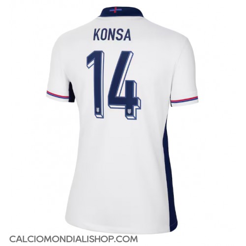 Maglie da calcio Inghilterra Ezri Konsa #14 Prima Maglia Femminile Europei 2024 Manica Corta